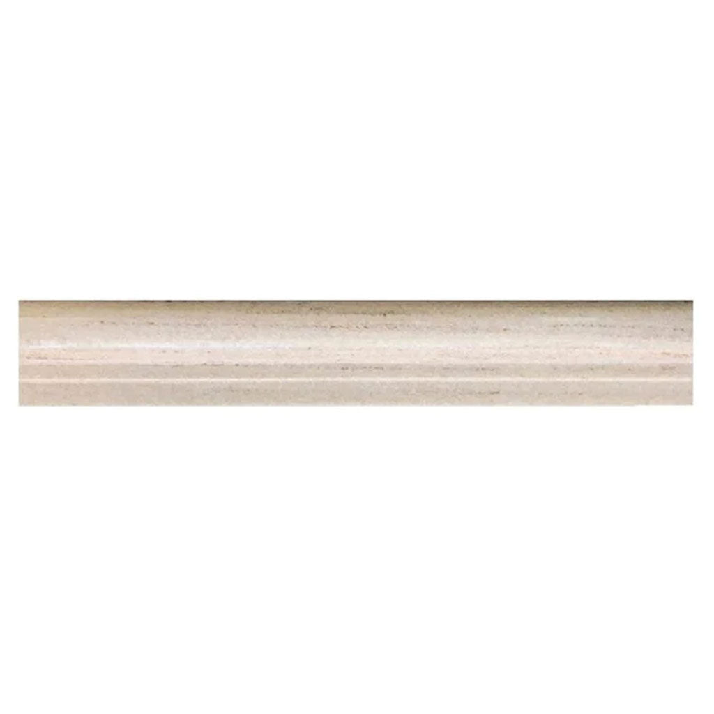 Beige 2x12 Polished Crystal Sand Chair Rail Marble Tile Trim (10 pack, 1.667 sq ft/case)