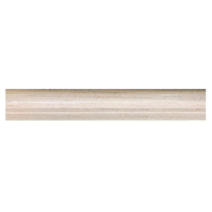 Beige 2x12 Polished Marble Chair Rail Tile Trim (10 pack, 1.667 sq ft/case) - Sample