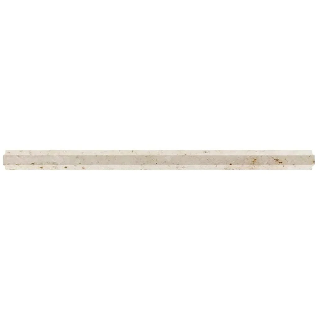 Beige 0.8x12 Polished Crystal Sand Pencil Marble Tile Trim (10 pack, 0.667 sq ft/case)