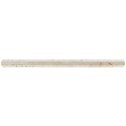 Beige 0.8x12 Polished Marble Pencil Tile Trim (10 pack, 0.667 sq ft/case) - Sample