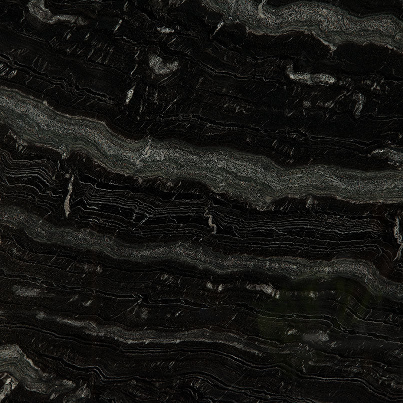 MSI Agatha Black Granite Prefabricated Countertop - Island