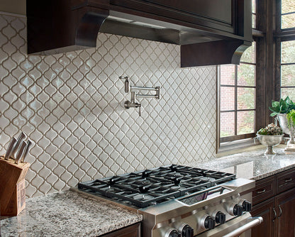 MSI Alaska White Granite Prefabricated Countertop - Island