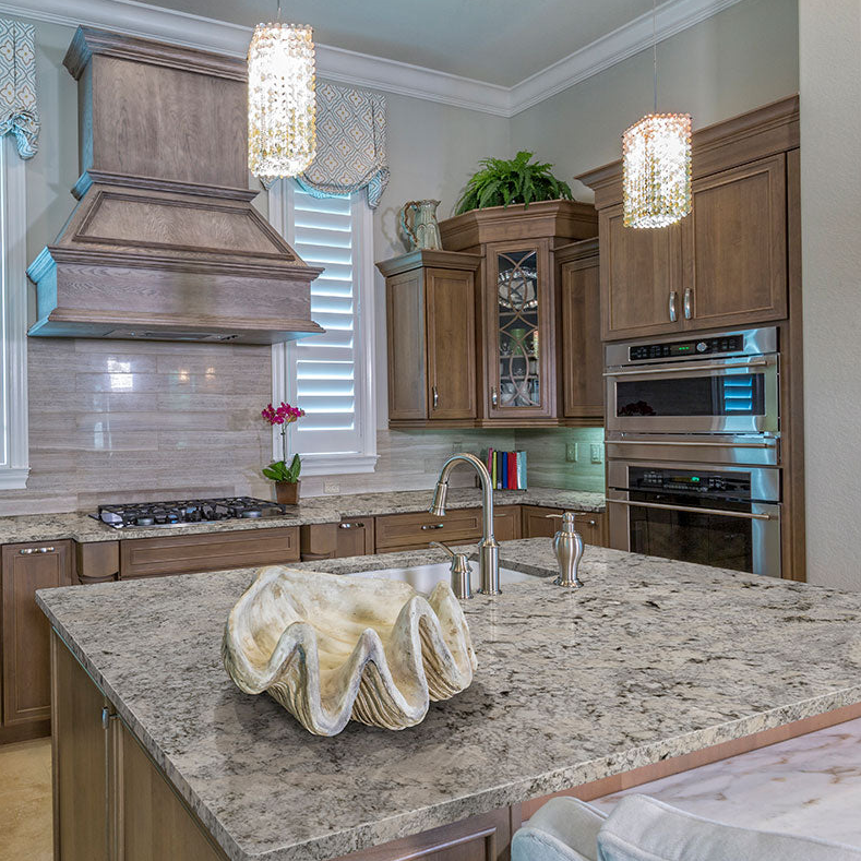 MSI Alpine Valley Granite Prefabricated Countertop - Island