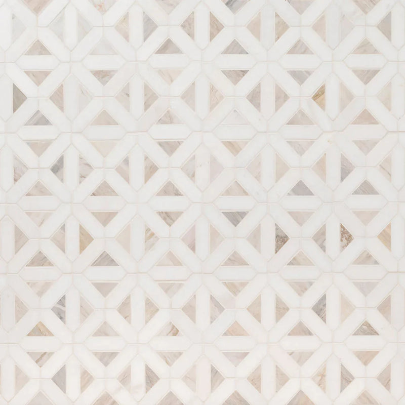 MSI-Angora-geometric-12x12-polished-marble-mosaic-SMOT-ANGORA-GEOP-multiple-tiles-top-view.