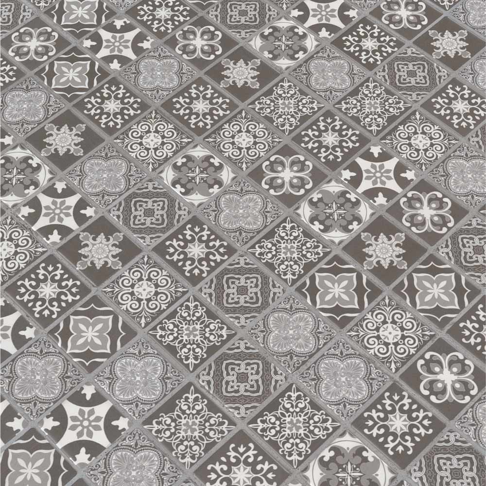 MSI-Anya-charcoal-encaustic-11.81X11.81-porcelain-mosaic-tile-SMOT-PT-ANYCHA6MM-multiple-tiles-angle-view