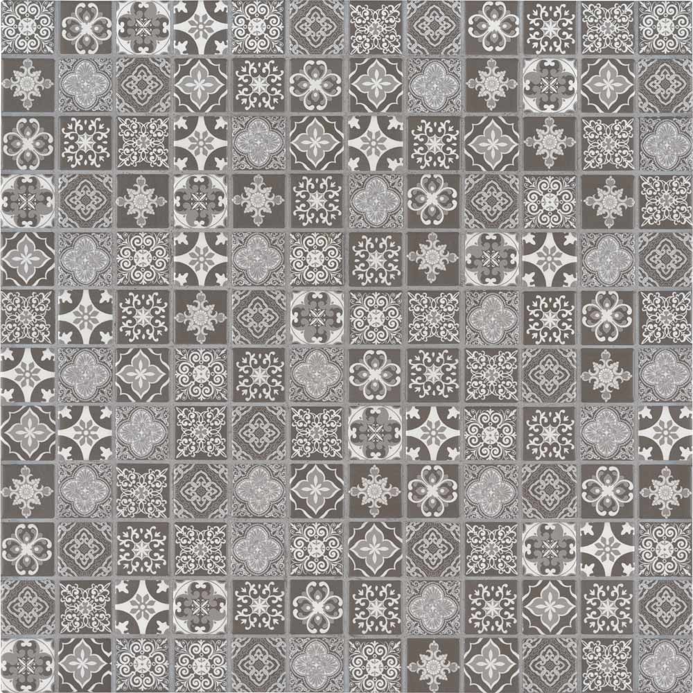 MSI-Anya-charcoal-encaustic-11.81X11.81-porcelain-mosaic-tile-SMOT-PT-ANYCHA6MM-multiple-tiles-top-view