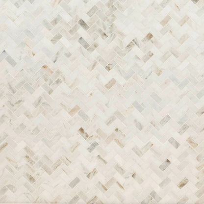 MSI-Arabescato-venato-white-1x2-herringbone-honed-marble-mosaic-tile-SMOT-ARAVEN-1X2HBH-top-view.