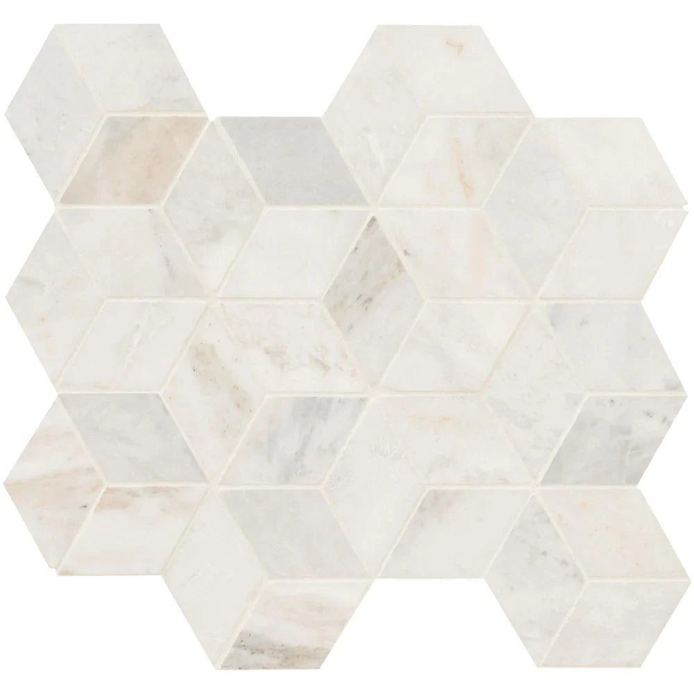 MSI-Arabescato-venato-white-cube-11.73x13.47-honed-marble-mosaic-tile-SMOT-ARAVEN-CUBEH-top-view-2.