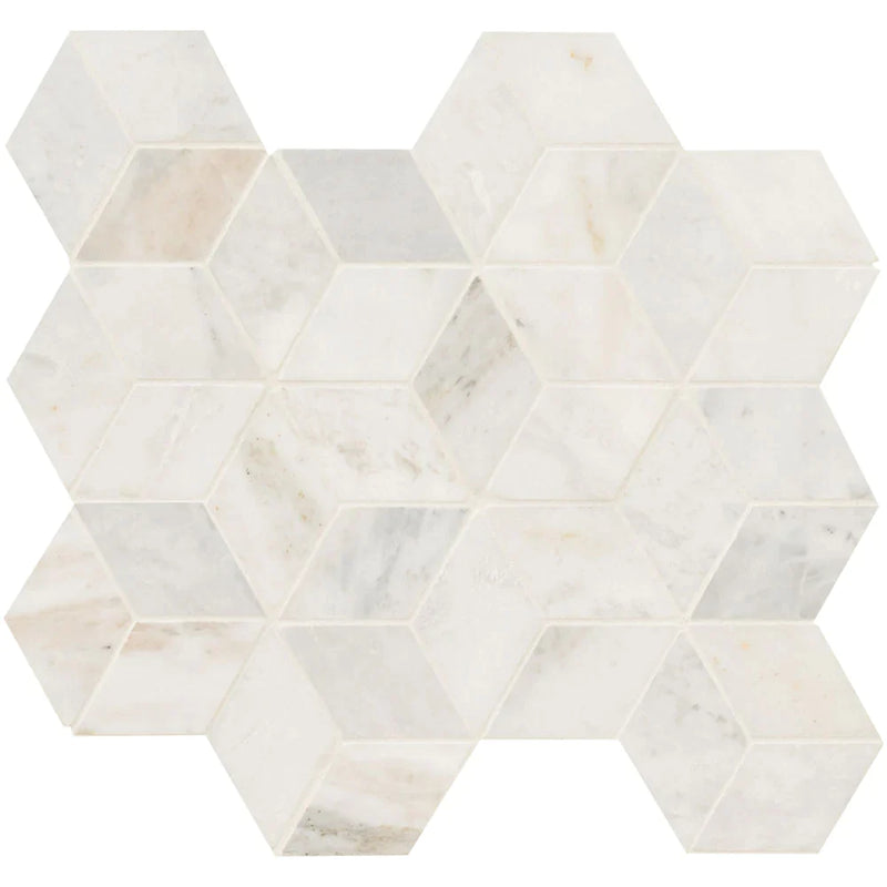 MSI-Arabescato-venato-white-cube-11.73x13.47-honed-marble-mosaic-tile-SMOT-ARAVEN-CUBEH-top-view-2.