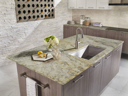 MSI Aspen White Granite Prefabricated Countertop - Island