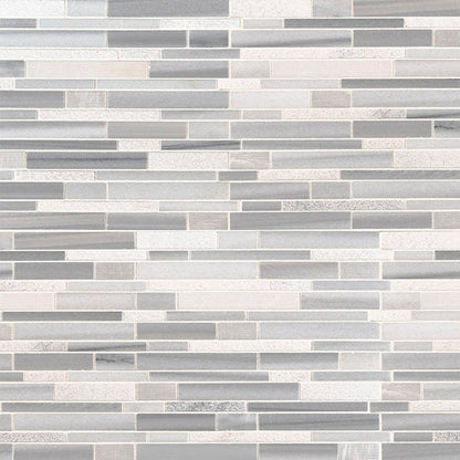 MSI Bergamo Interlocking Polished Marble Mosaic Tile 11.81"x11.81"