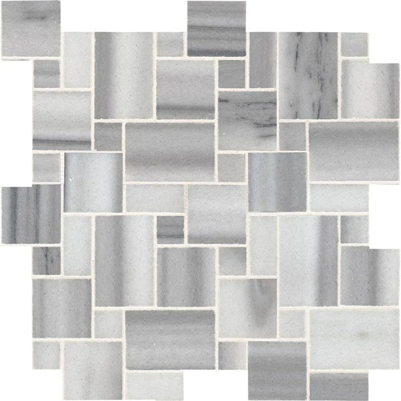 MSI Bergamo Magic Pattern Polished Marble Mosaic Tile 12"x12"