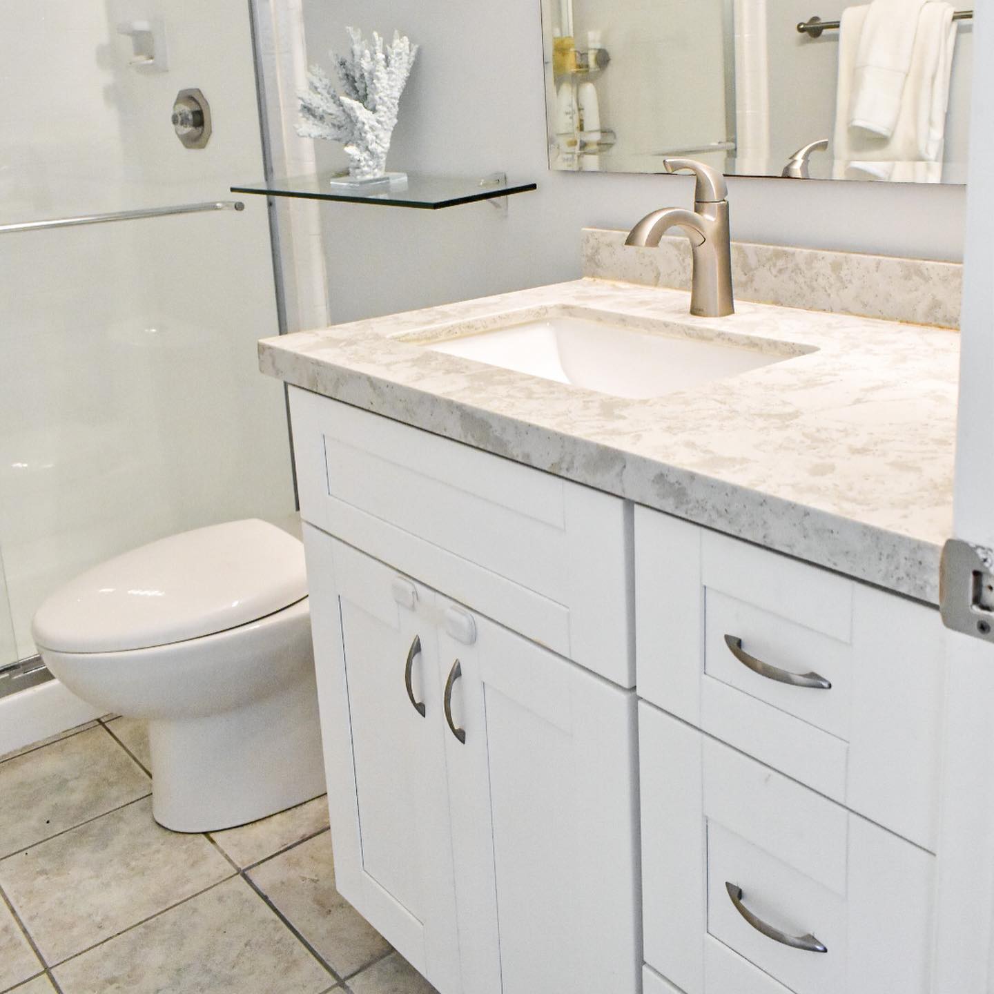 MSI Blanca Statuarietto® Premium Quartz Prefabricated Countertop - Island