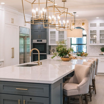 MSI Calacatta Arno® Premium Quartz Prefabricated Countertop - Island