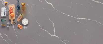 MSI Calacatta Laza Grigio™ Premium Quartz Prefabricated Countertop - Island