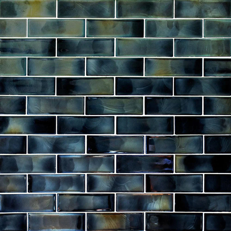 MSI Carbonita Glass Subway Mosaic Tile 11.75"x11.75"