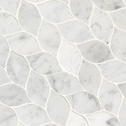 MSI Carrara White Blanco Honed Marble Mosaic Tile 12"x12"