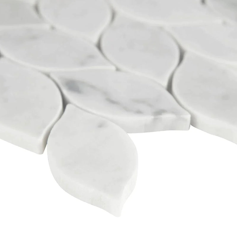MSI Carrara White Blanco Honed Marble Mosaic Tile 12"x12"