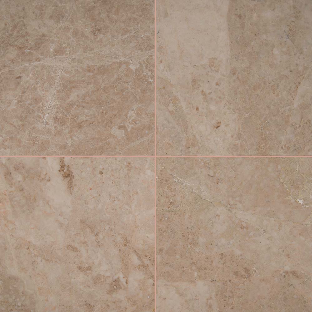 MSI Crema Cappuccino Marble Wall and Floor Tile 12"x12"