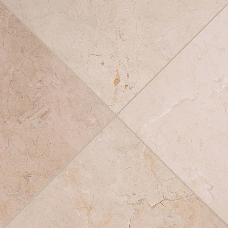 MSI Crema Marfil Classic Marble Wall and Floor Tile 12"x12"
