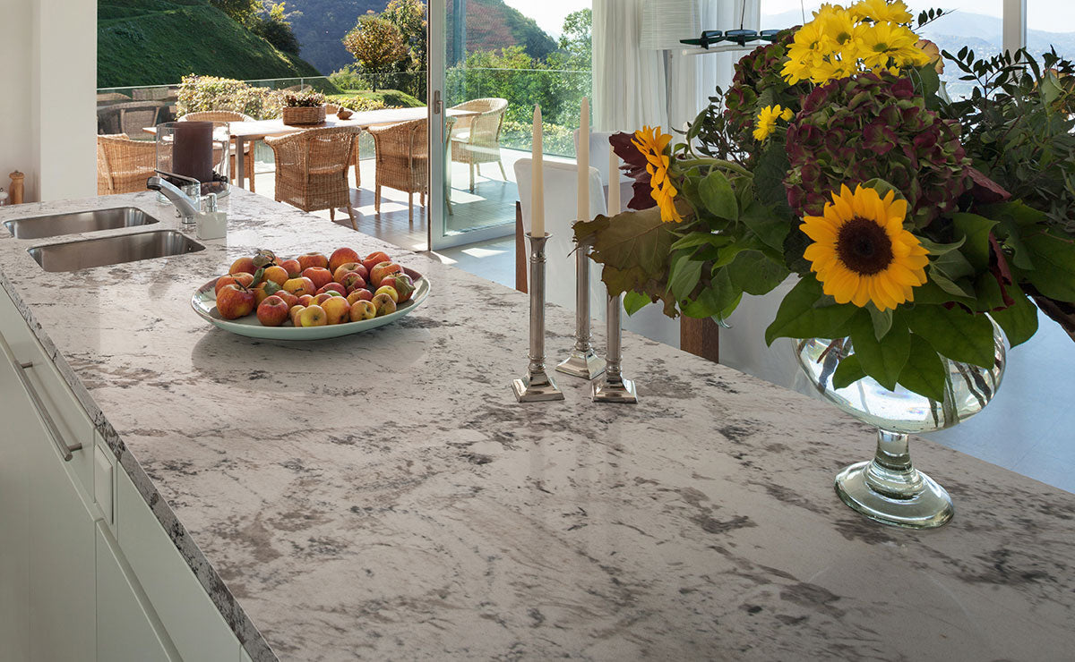MSI Gray Neuvo Granite Prefabricated Countertop - Island
