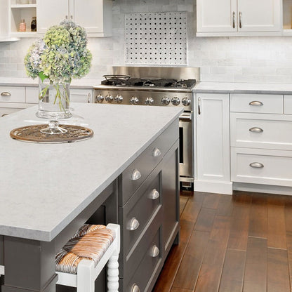 MSI Mara Blanca® Premium Quartz Prefabricated Countertop - Island