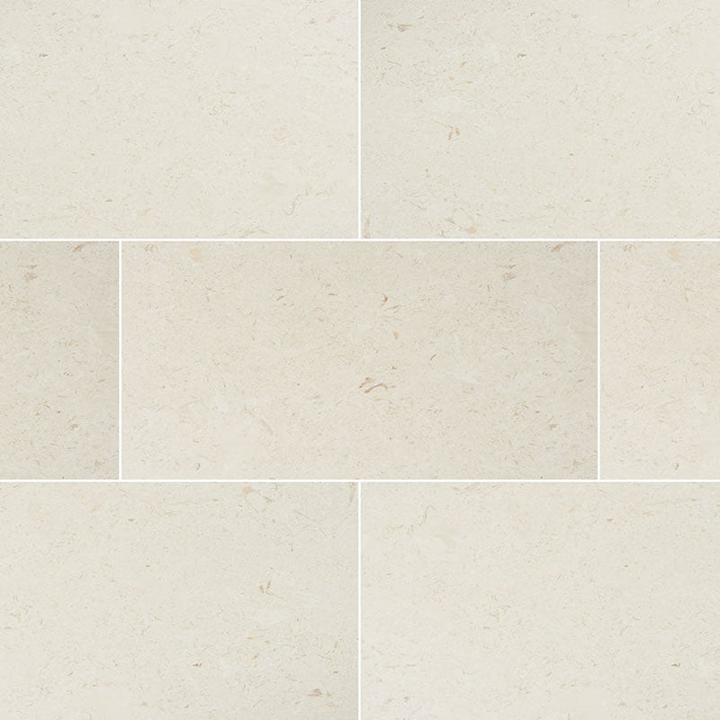 MSI Mayra White Tumbled Limestone Paver - 12"x24"