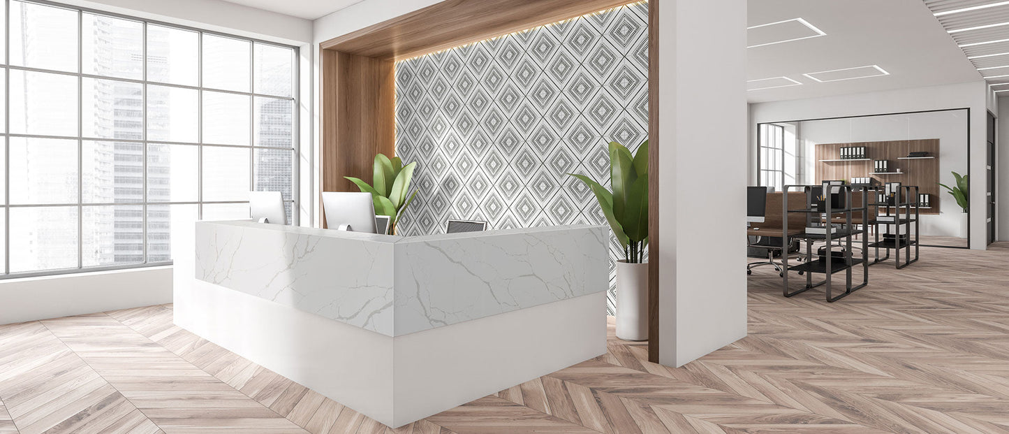 MSI New Calacatta Laza™ Premium Quartz Prefabricated Countertop - Island