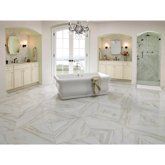 MSI Calacatta Porcelain Wall and Floor Tile - Pietra Collection