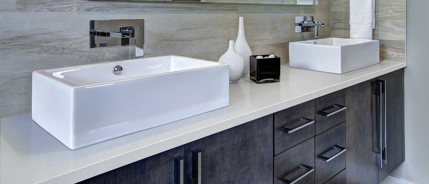 MSI Smoked Pearl® Premium Quartz Prefabricated Countertop - Island