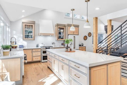 MSI Smoked Pearl® Premium Quartz Prefabricated Countertop - Island