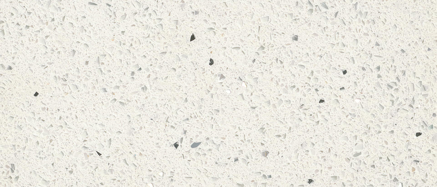 MSI Sparkling White™ Premium Quartz Prefabricated Countertop - Island