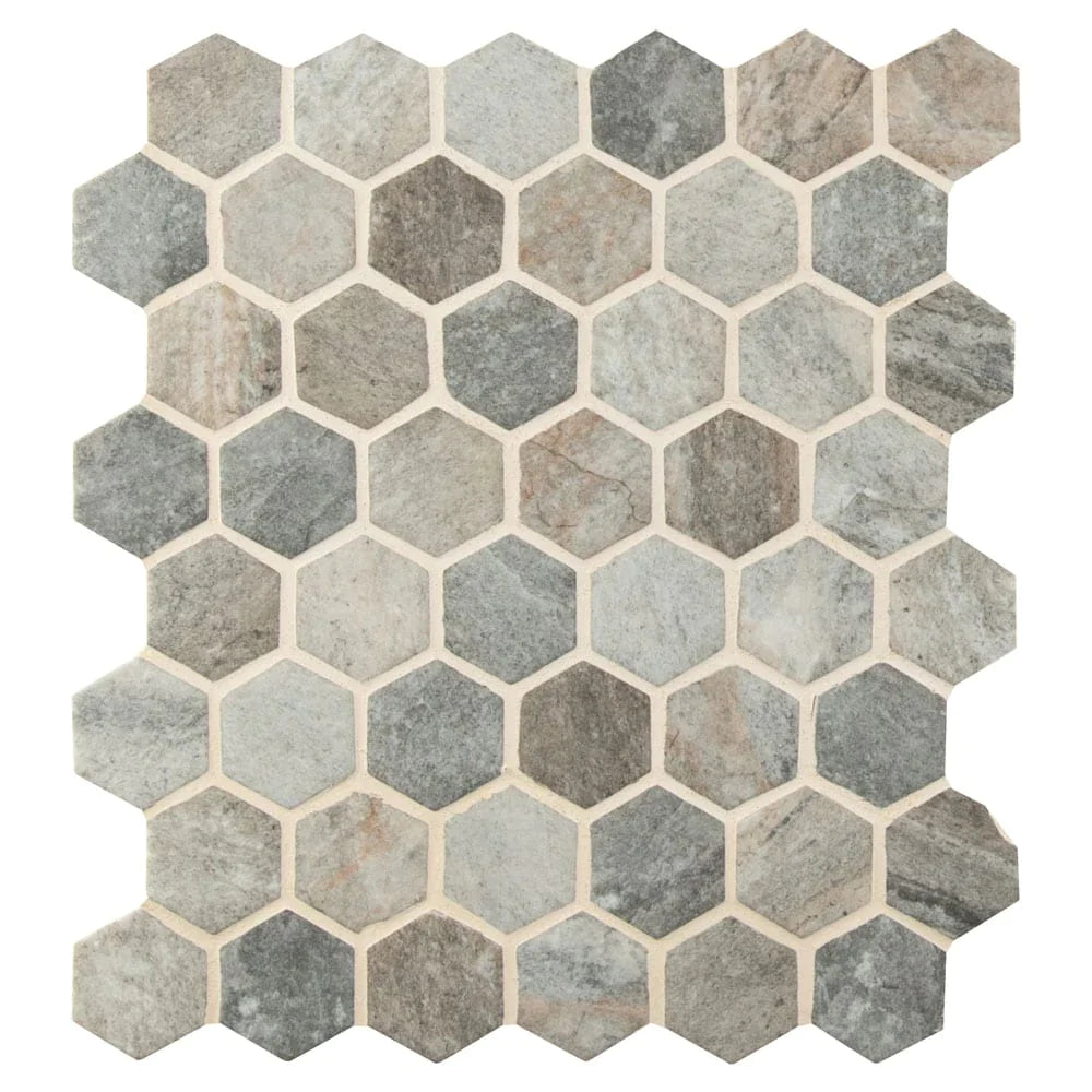 MSI Stonella Hexagon Glass Mosaic Tile 11.02"x12.75"