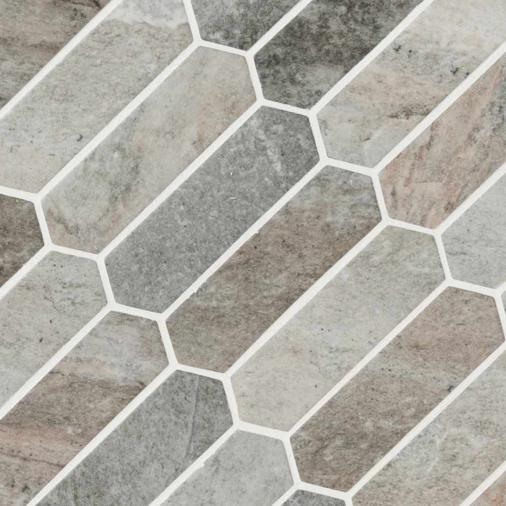 MSI Stonella Picket Glass Mosaic Tile 9.84"x14.13"