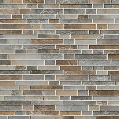 MSI Taos Interlocking Glass Mosaic Tile 11.73"x12.83"