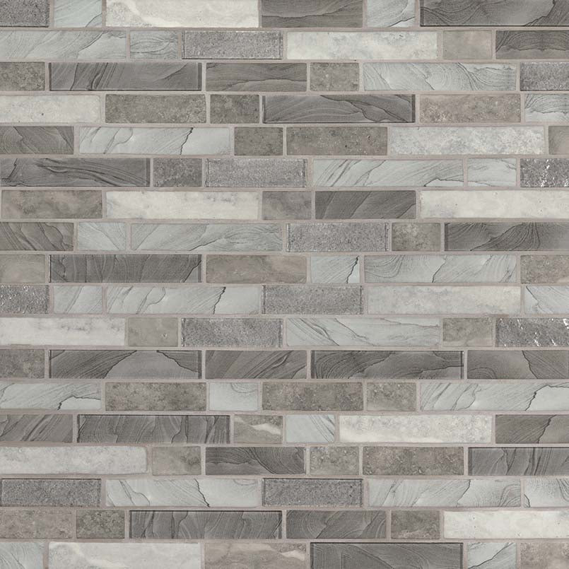 MSI Tarvos Interlocking Glass Mosaic Tile 11.81"x11.81"