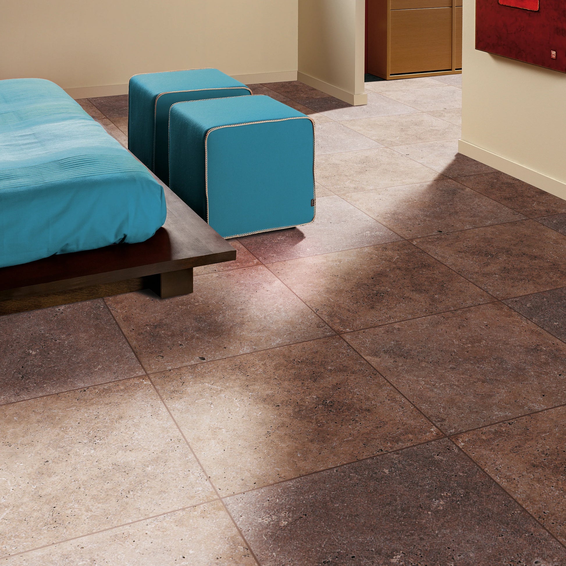 MSI-Tuscany-Walnut-Tumbled-Travertine-Paver-24x24-SKU-LPAVTWAL2424T-roomscene-bed