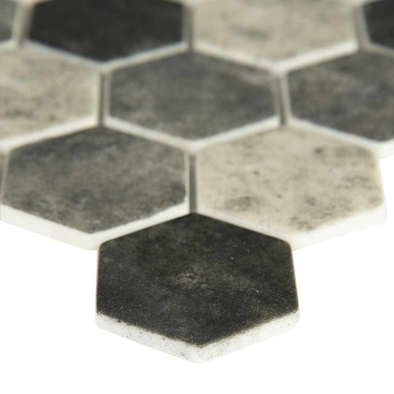 MSI Urban Tapestry Hexagon Glass Mosaic Tile 11.02"x12.75"