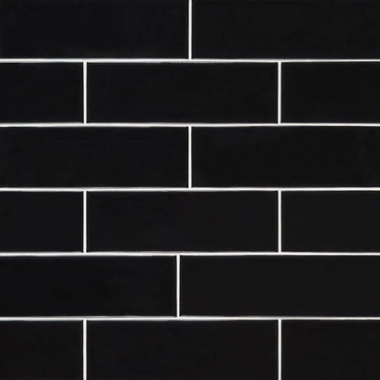 MSI Urbano Ink Glossy Ceramic Subway Tile 4"x12"