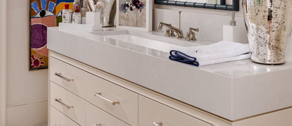 MSI Vena Carbona® Premium Quartz Prefabricated Countertop - Island