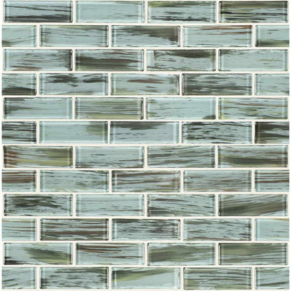 MSI Verde Glass Subway Mosaic Tile 11.75"x12"