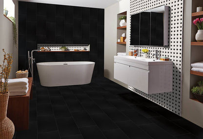 MSI White and Black Octagon Matte Anti-Slip Porcelain Mosaic Tile 11.61"x11.61"