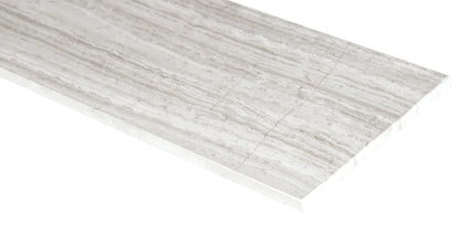 MSI White oak honed marble floor and wall tile TWHTOAK6240.38H edge view.