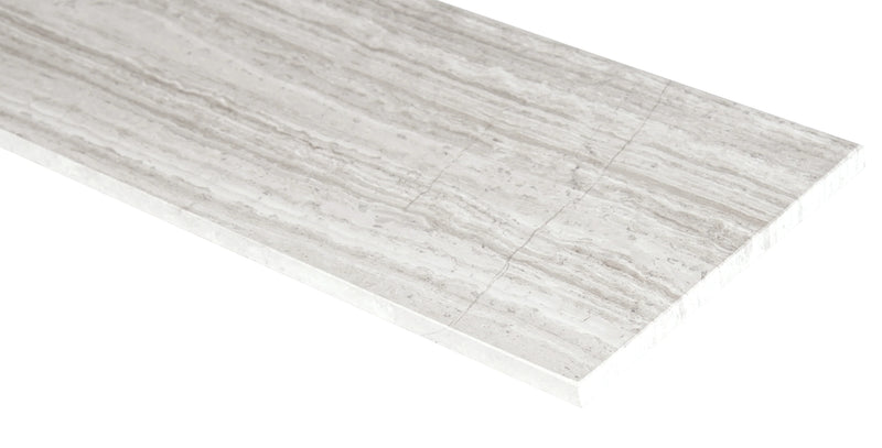 MSI White oak honed marble floor and wall tile TWHTOAK6240.38H edge view.