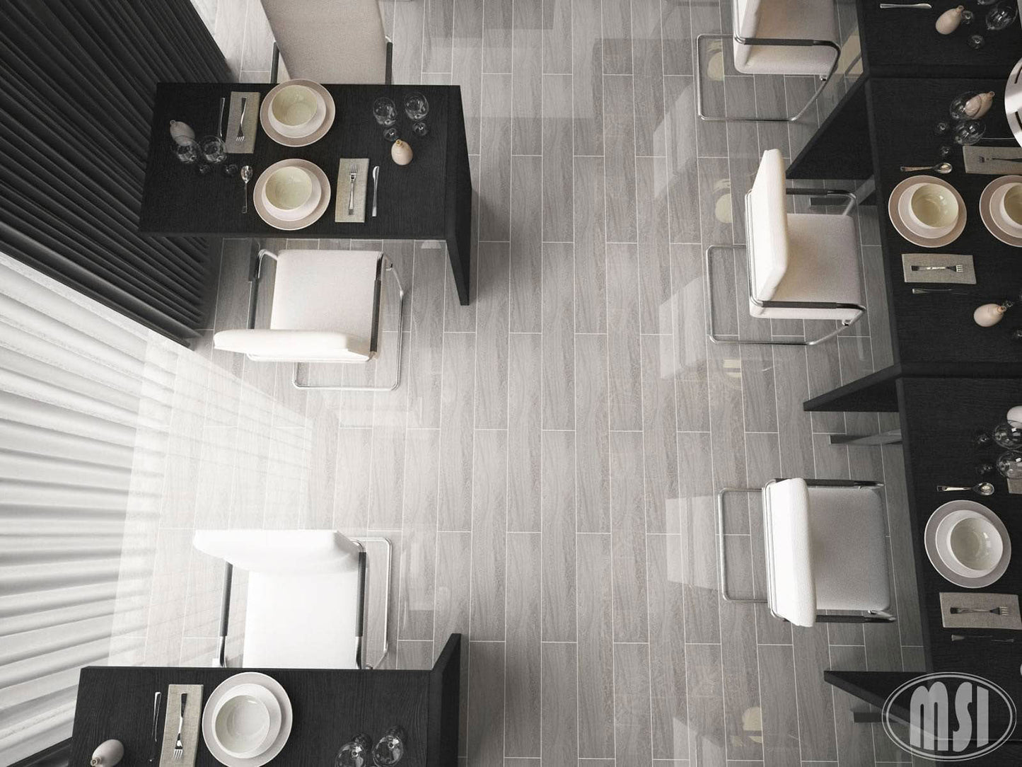 MSI White oak honed marble floor and wall tile TWHTOAK6240.38H roomscene