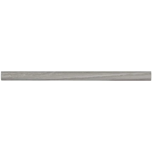 MSI White oak pencil molding 0.75x12 honed marble wall tile SMOT PENCIL WHTOAK top view.