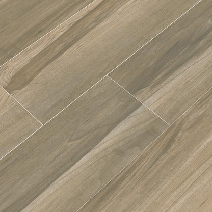 MSI Carolina Timber II Saddle Porcelain Wall and Floor Tile