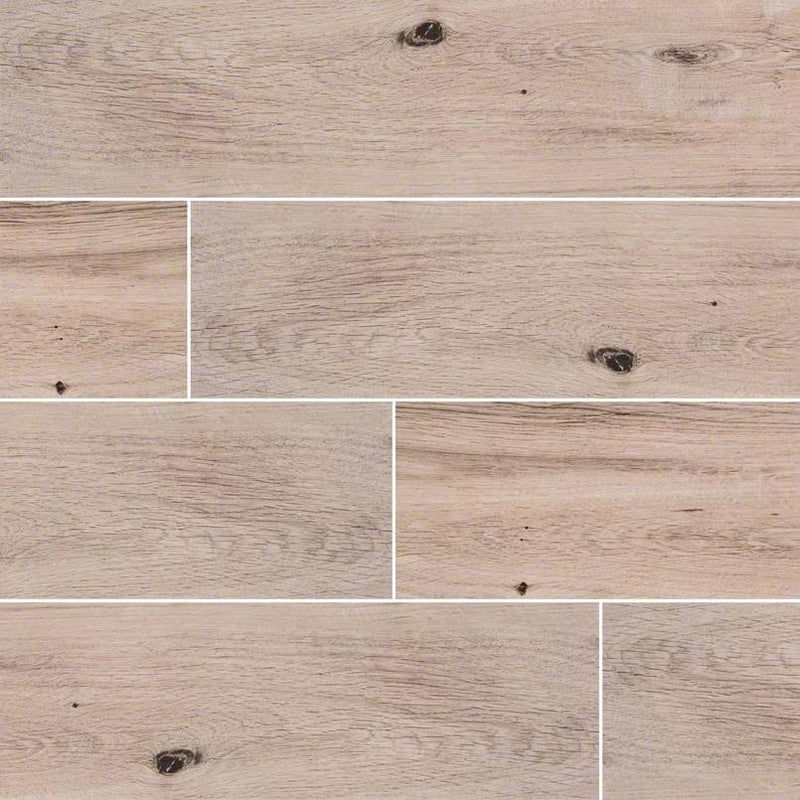 MSI Fog Porcelain Wall and Floor Wood Look Tile 6"x36" - Palmetto Collection