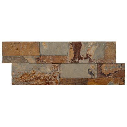 MSI XL Rockmount California Gold Splitface Ledger Panel Slate Wall Tile 9"x24"