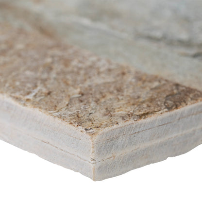 MSI XL Rockmount Golden Honey Splitface Ledger Panel Quartzite Wall Tile 9"x24"